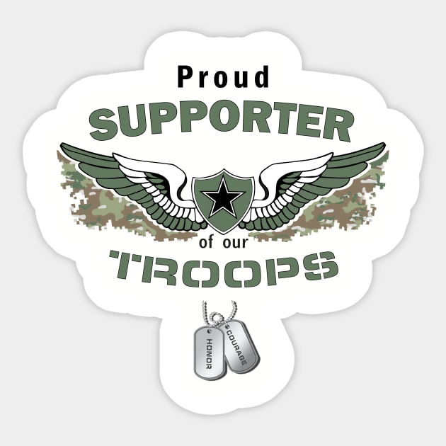 Support our Troops Sticker by krisk9k